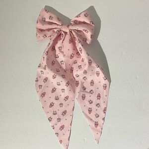 LABUBU Pink Bow with Cute Animal Print